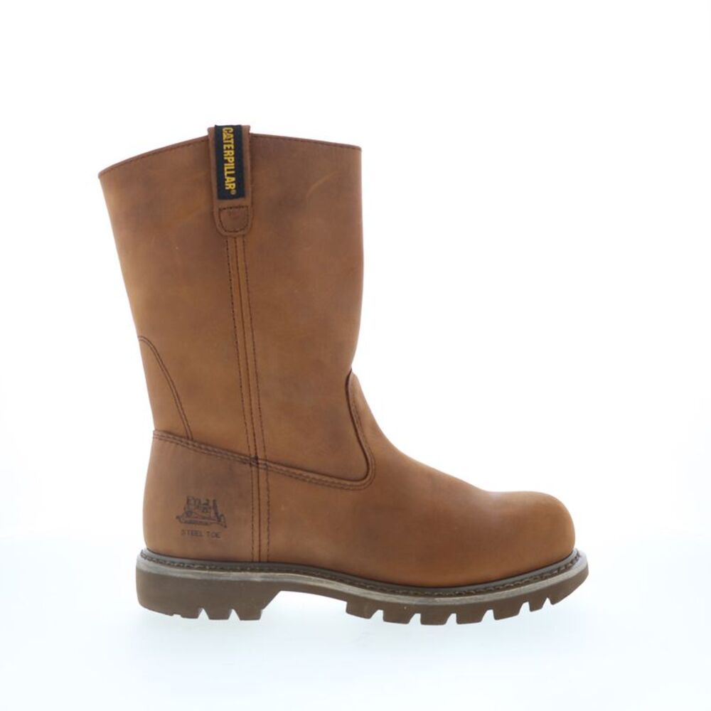Caterpillar Mens Revolver Steel Toe Brown Boots (NWT)